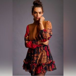 Anthropologie floral dress